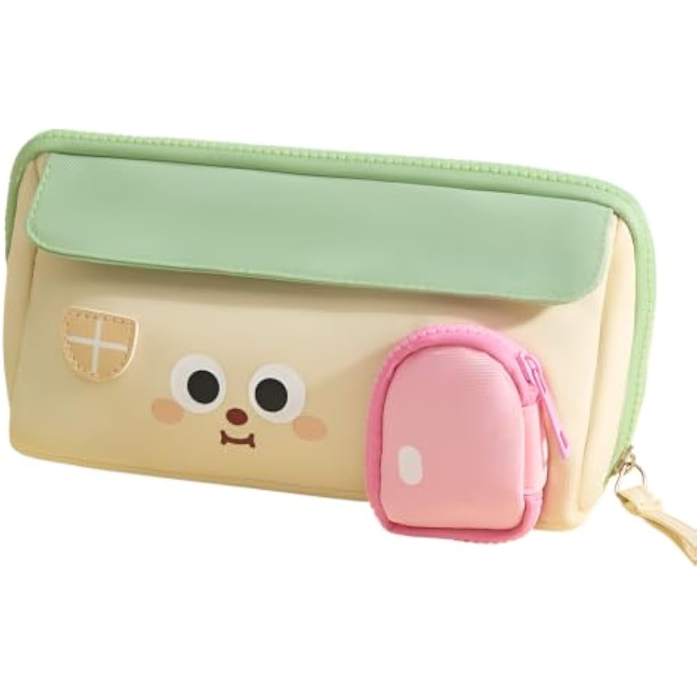 [Koulaya] Pencil Case, Stylish, Large Capacity, House-shaped Pencil Case, Multifunctional Station...