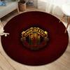 Manchester United F Round Area Rug,Carpet Rug for Living Room Bedroom Sofa Playroom Decor,Non-slip Floor Mat