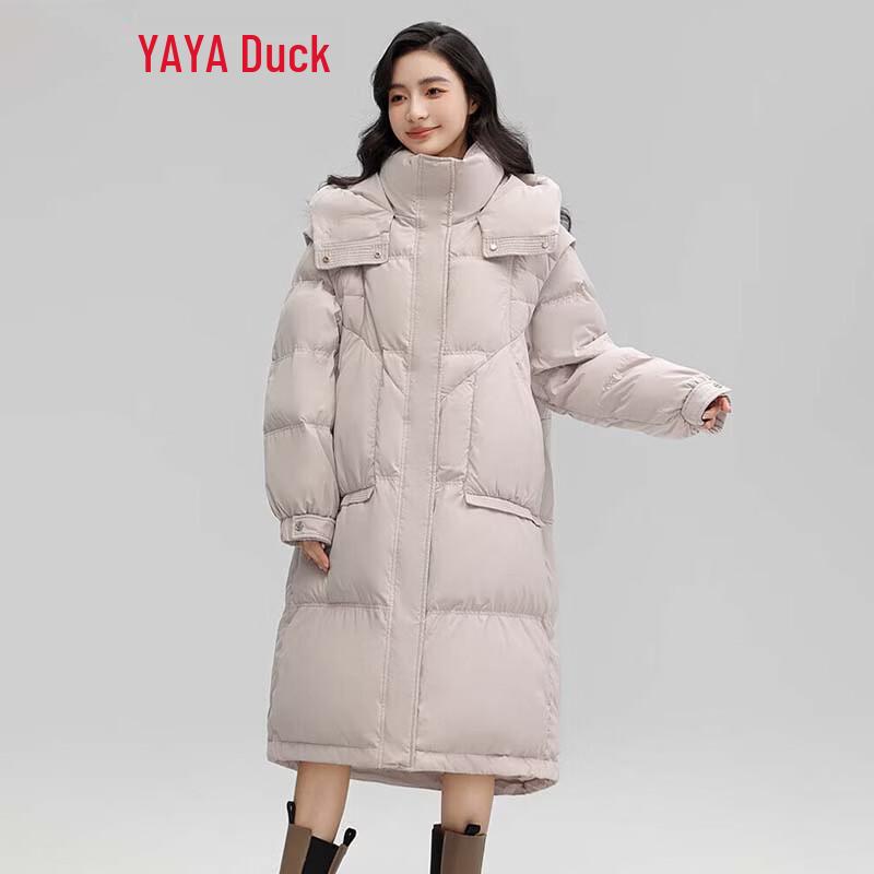 YAYA Women's Hooded Thickened Duck Down Jacket