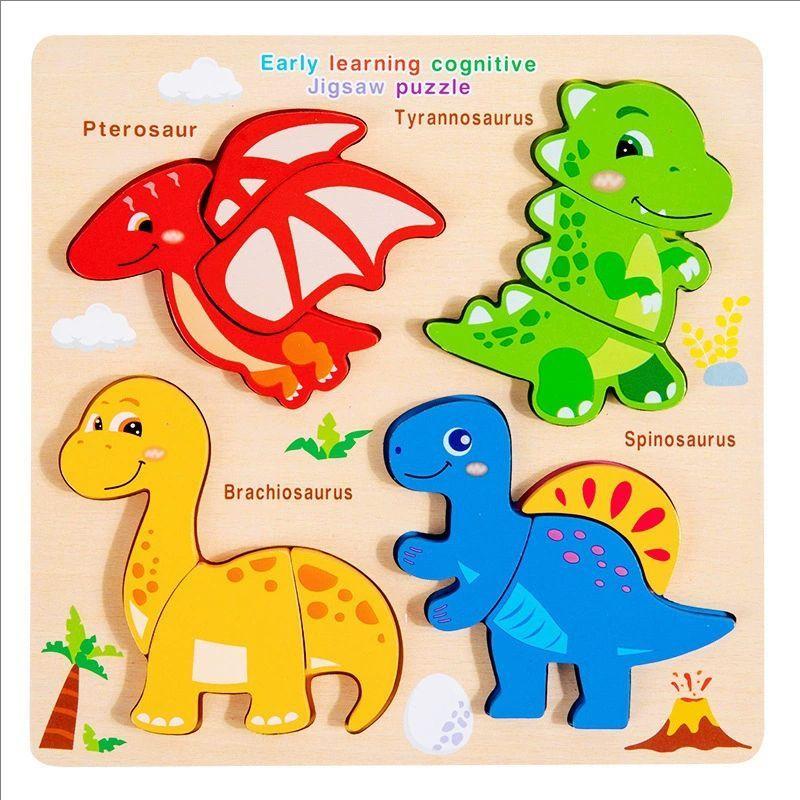 Vzdělávací hračka pro chlapce a dívky Dárek Dětské kojenecké puzzle Dřevěné přiřazovací puzzle Hra Montessori hračky pro batolata 1 2 3 R