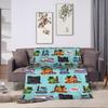 T-Thomas The Train Friends   Blankets  Camping Flannel Throw Blanket For Couch Chair Super Warm Custom Quality Bedspread Gift