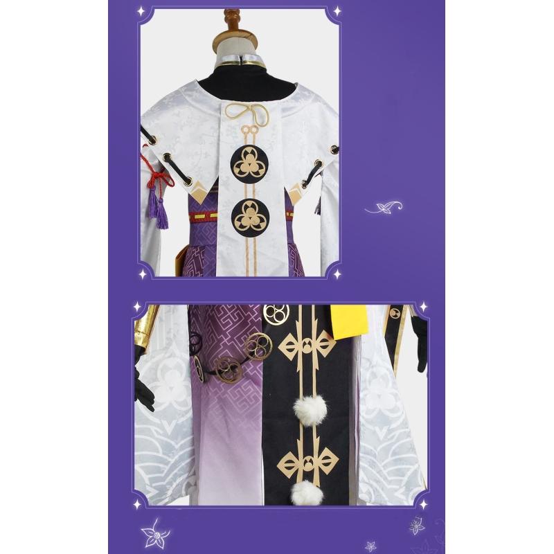 Game   Kujo Sara Cosplay Costume Mask Dress Wig Shoes Full Set Inazuma Halloween Party Role Play Outfit Women