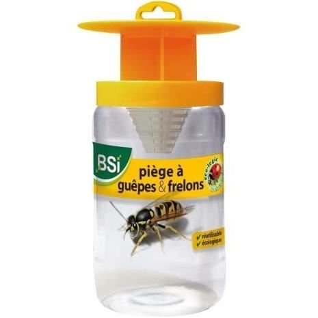 BSI - Powerful Wasp or Hornet Trap - Professional - Effective On Asian Hornets - Natural and Reusable