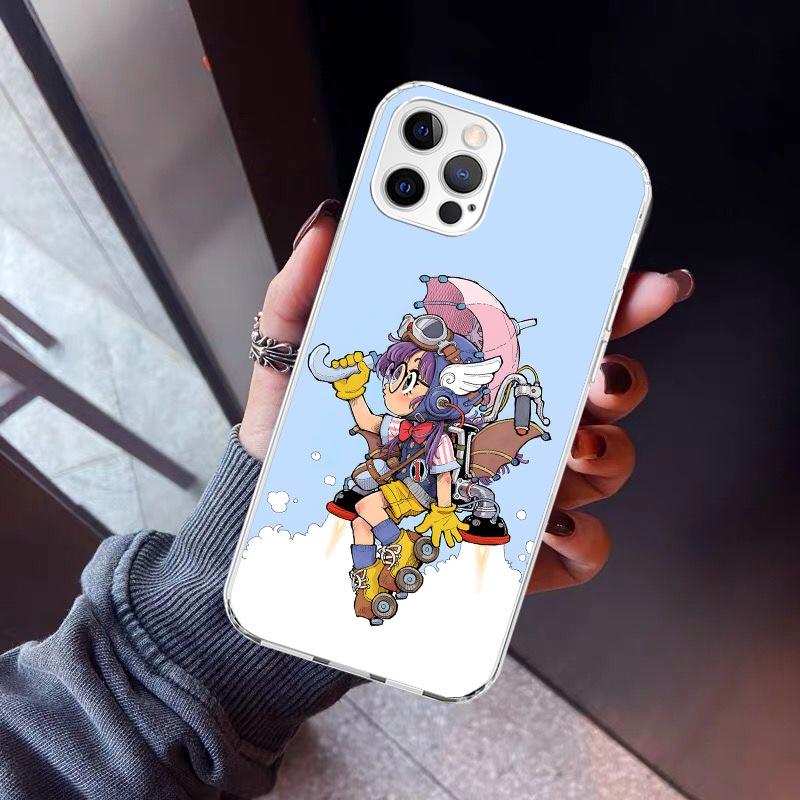 Arale Dr Slump Phone Case For iPhone 17 Air 11 13 Mini 14 15 Plus 16 12 Pro Max 16E SE 7 8 Pattern Soft TPU Back Cover  17 Air 1