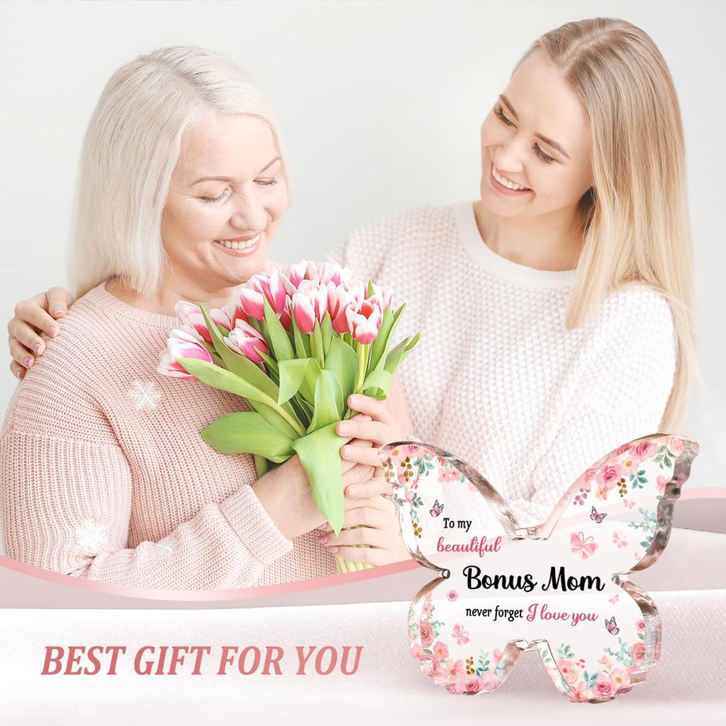 1 szt. Personalizowany Akrylowy Różowy Motyl Własne Imiona Ślubne Chrzest Dziecka Lustrzany Czarny Grawerowany Tag Dekoracja Ornament Prezent