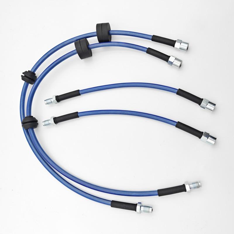 -3 Stainless Steel Braided PTFE Brake Hoses Front and Rear Brake Lines (total 4pcs) For BMW F30 F30