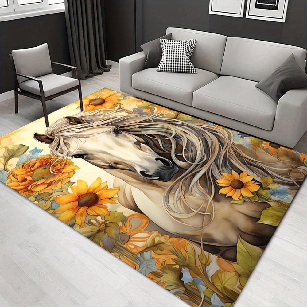 

1pc 2060408419 Pattern Carpet, Area Rug For Living Room Bedroom Room Bed Chair Laundry Entryway Corridor Yard Non-slip Outdoor Camping Rug F 60cm by 90cm