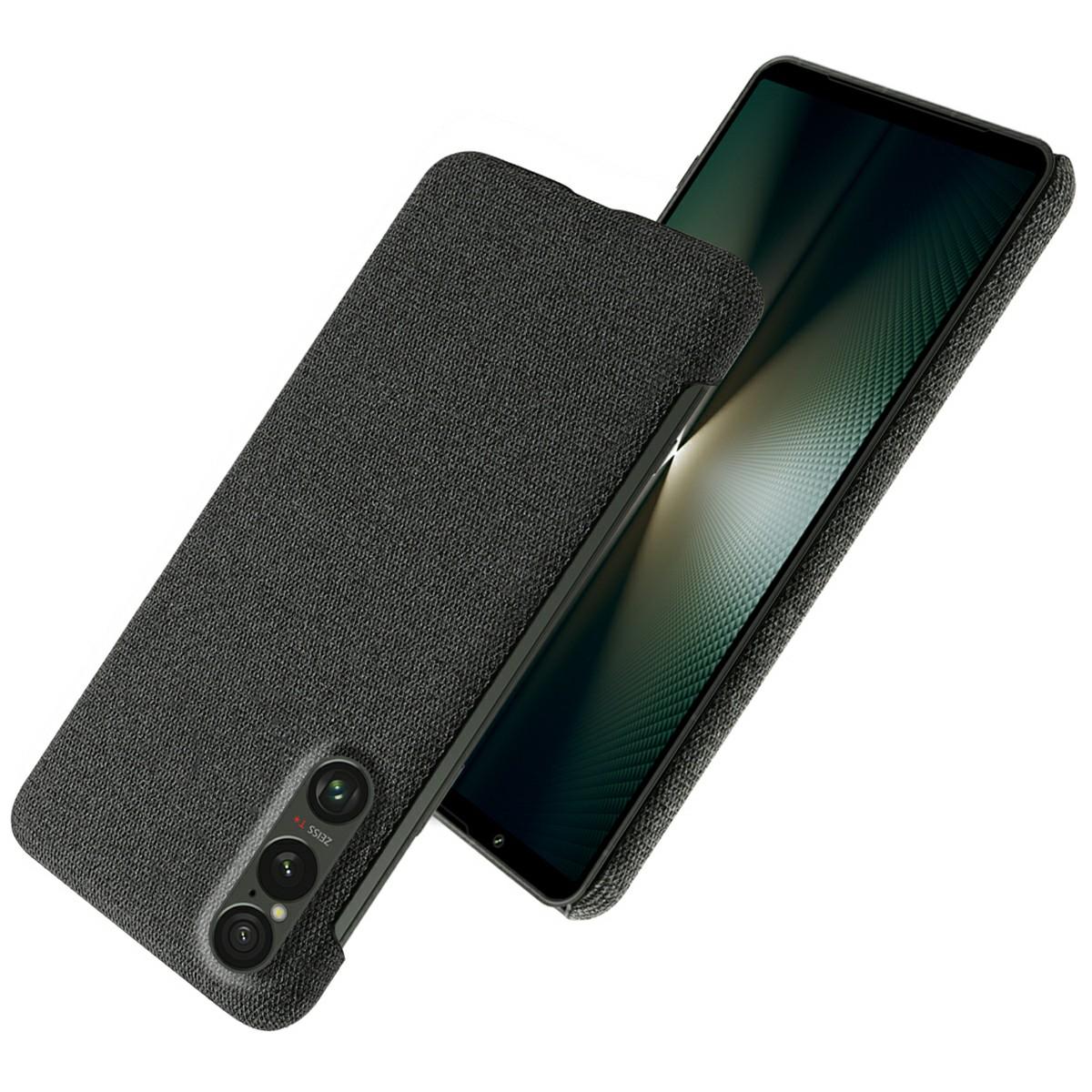 

For Sony Xperia 1 VII Phone Case Cloth Texture Anti-Scratch Protective PC Back Cover Red