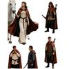 4er-Set Mittelalterliche Kapuzenumhang Kostümzubehör Renaissance Umhang Wikinger Cosplay Outfit Für Halloween Party