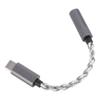 Tragbares digitales Sound-Dekodierungskabel Typ C auf 3,5 mm Kopfhörerverstärker-Adapterkabel 120 mm