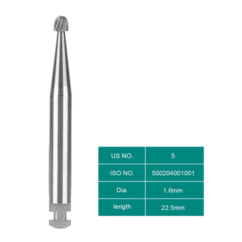 5Pcs/Box Dental Tungsten Carbide Burs Low Speed Round Ra Series For Dental Lab Or Clinic Shank Diameter 2.35Mm For Dentist