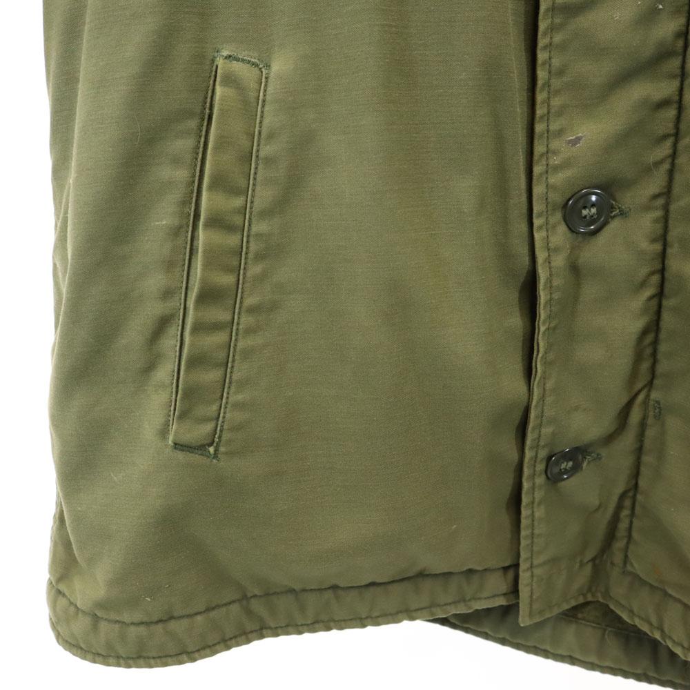 US ARMY 70s A2 Deck Jacket Vintage Military Jacket L Khaki Men's Used