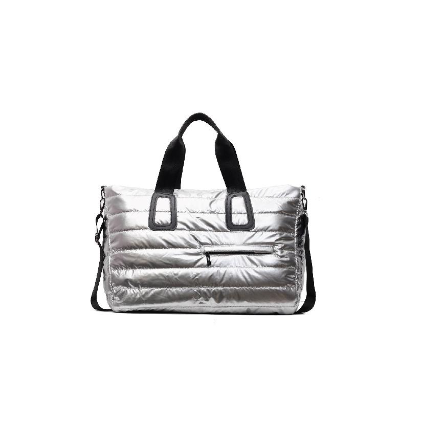 

Travel bag, sports and fitness bag, dry and wet separation bag, swimming and yoga shoulder bag срібний