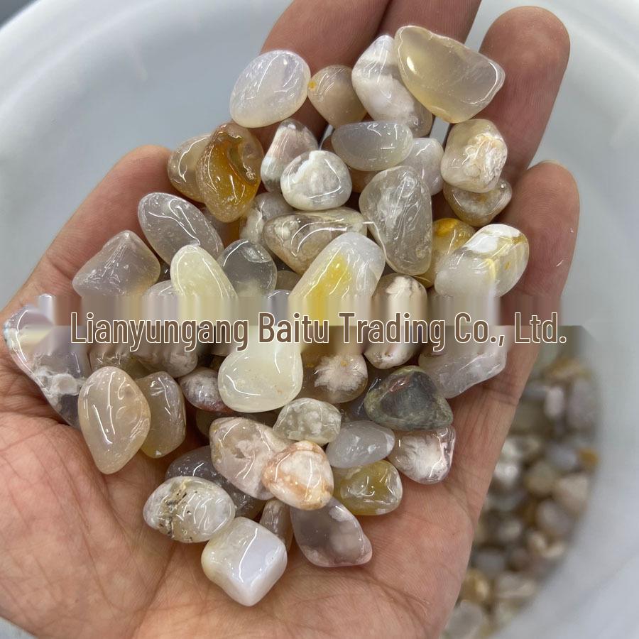 Natural Crystal Agate Jade Gemstone Ornaments for Bonsai or Fish Tanks (12-15mm)