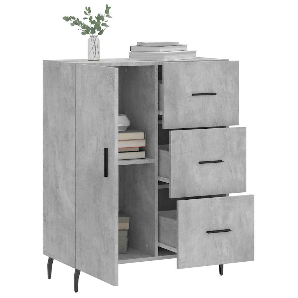 Sideboard Concrete Grey 69.5 x 34 x 90 cm Particleboard