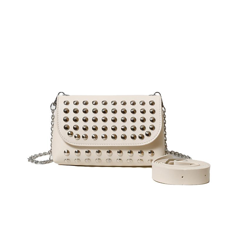 European and American Trends, Personalized Rivets, Simple Chain, Shoulder Mobile Phone Bag, Niche Design, Versatile, Foreign Style Messenger Bag,