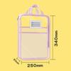 Portable Mesh A4 File Folder Waterproof L-shape Large Opening File Bag Dopamine Color Large Capacity File Organizer Students