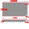 Tewango Custom Outdoor Awning Waterproof Fabric Store Curtain Balcony Canopy Cover UV Block Sunscreen Rain Tarp Strip Cloth