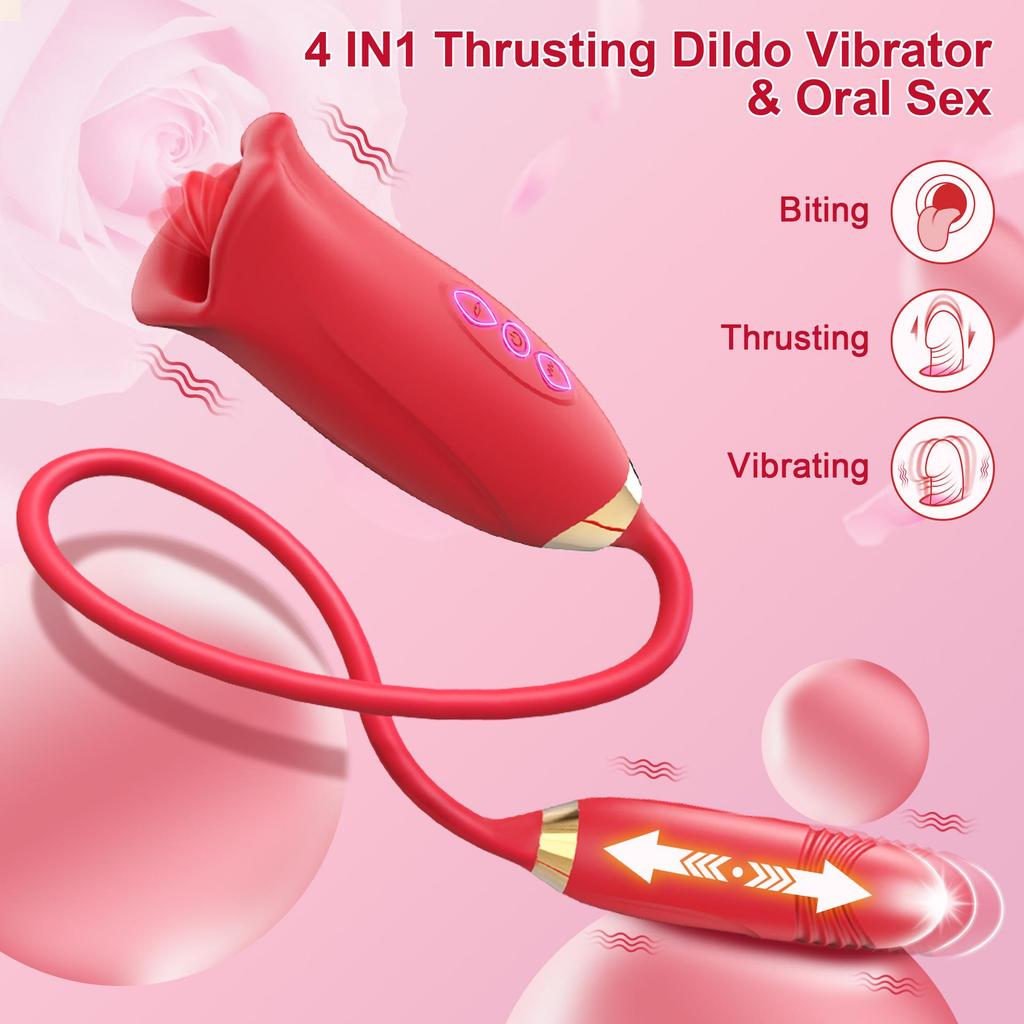 International Best-Selling Vibrating Tongue Massager for Women - Oral Pleasure Adult Toy