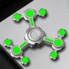Stress Relief Toy Metal Luminous Fidget Spinner Antistresse Rotating Roller Handle Glowing Spinning Tip Top Gyro Edc Novelties