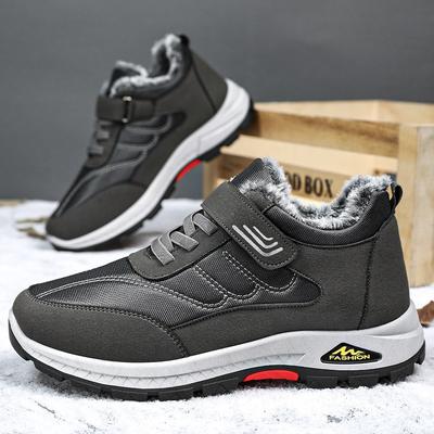 Herensportschoenen Winter Warm Sneeuwlaarzen Pluche Antislip Comfortabel Buiten Winter Heren Katoenen Schoenen voor Heren Casual Sneakers