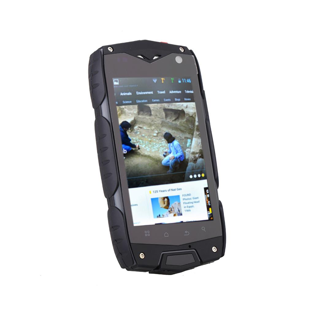 IP68 Smartphone Dustproof Shockproof Rugged Outdoor MSM8212 4.0  IPS 1GB RAM 4GB ROM 0.3 MP 5.0MP Dual Cameras