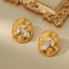 Medieval Vintage Luxury Vintage Clover Oval Earrings Vintage Earrings Earrings