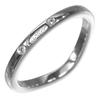 Ballerina Ring Pt950Platinum/3P Diamond #4.7(US Size) 3.15g Women Used