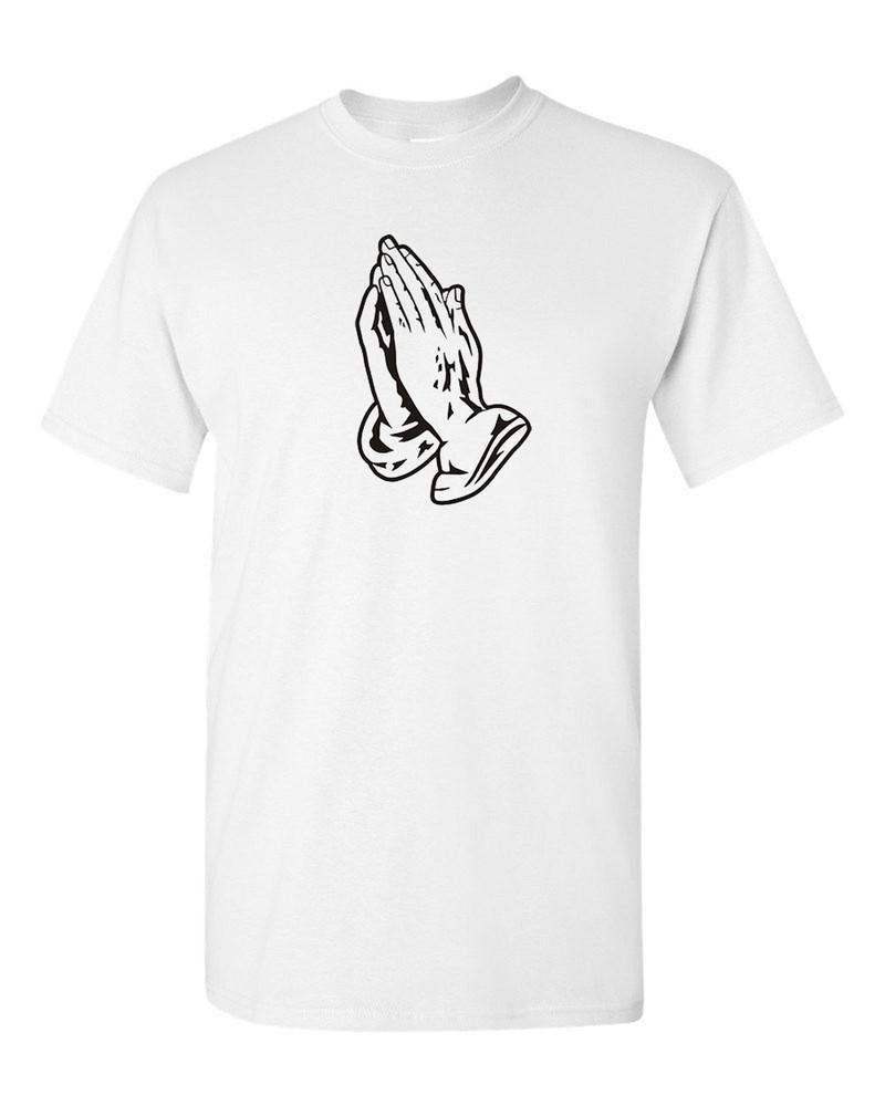 Футболка с молящимися руками Иисус Футболки Христианские Футболки Унисекс Футболка S