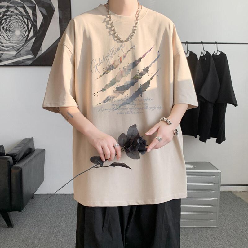 Unisexs Cotton Tshirts White Unisexs 5XL Oversized T Shirt Summer Casual Wear Letter Print Hip Hop Tee Shirts for Unisex Male Clothes