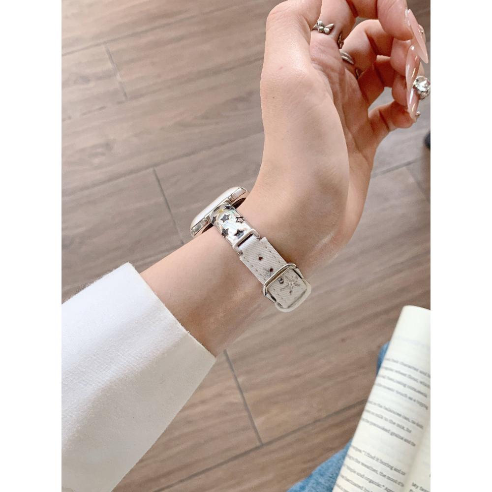 Leather Slim Band For iWatch SE 10 9 8 7 6 5 4 3 2 1 Woman Bracelet Strap For Apple Watch 38mm 40mm 41mm 42mm