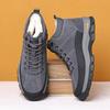 Winter Wool Men's Cotton Shoes Genuine Leather Cowhide Velvet Warm Outdoor Casual Men's Northeast Dad Men's Shoes