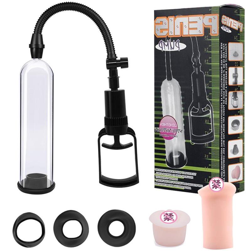 Penis Enlargement Pump for Men with Long & Short Sleeves – Erection Support Sex Toy for Men Penis Extender
