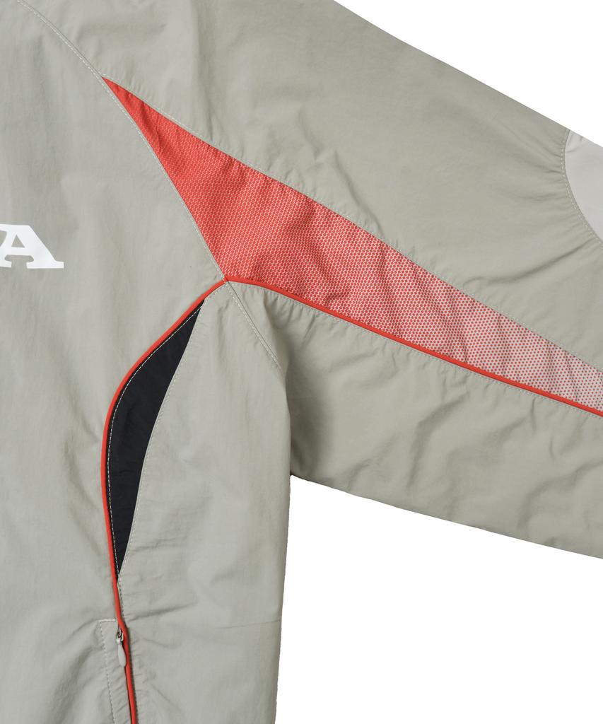 Phyps Motorcycle Nylon 2Way Track Windbreaker Greige