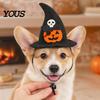 Pumpkin Pet Hat Halloween Cat Witch Hat, Fun with Adjustable Elastic Strap, Cartoon Ghost Bat Skull for Cats Small Dogs Holiday Outfit Accessory