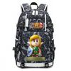 Zelda Zelda Plecak z Nadrukiem Akcesoria Outdoorowy Port USB Duża Pojemność Plecak Podróżny