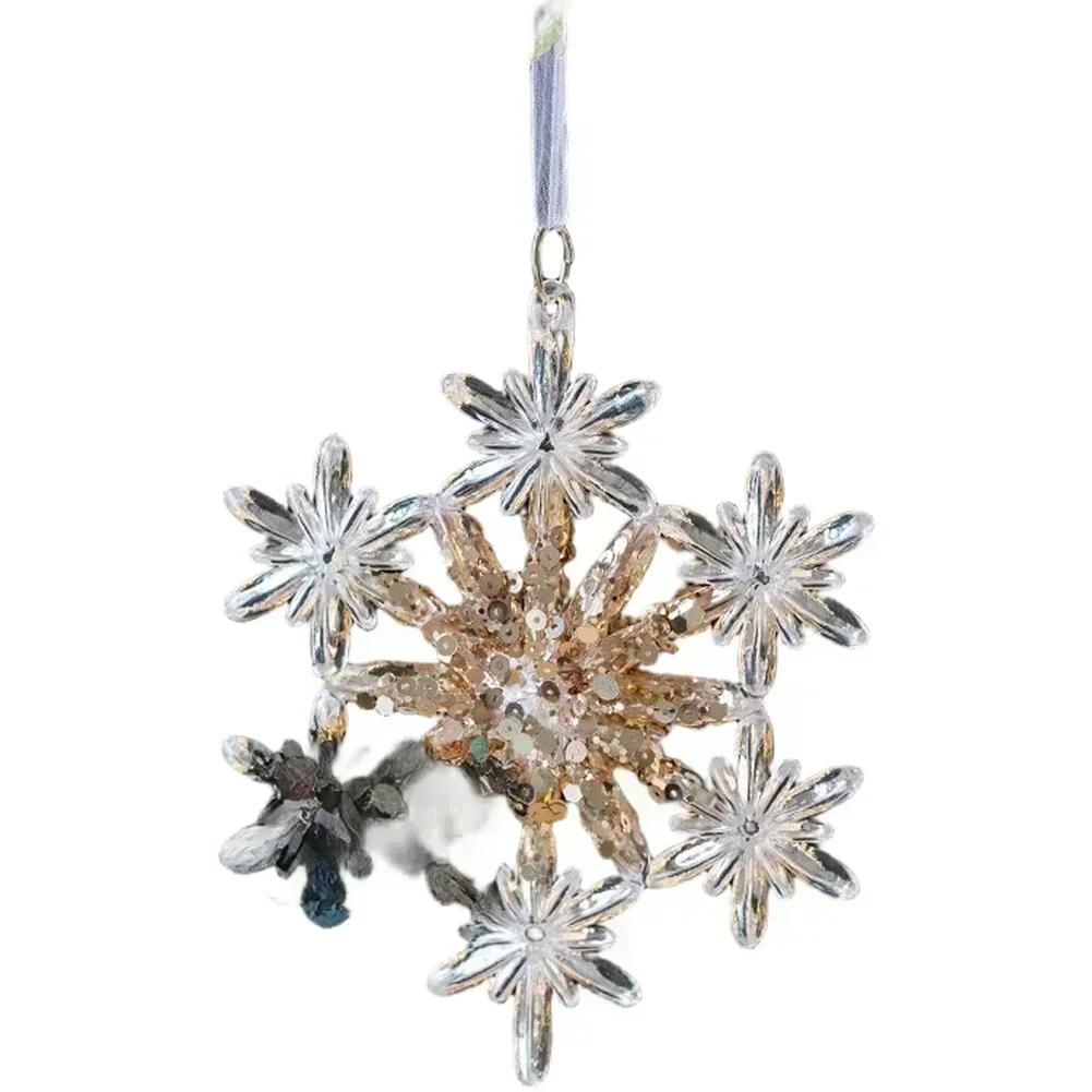 Christmas Pendant Acrylic Decorations Assorted Decorative Shapes Contemporary Style Lightweight Acrylic Material