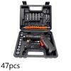47 in 1  3.6V Rechargeable Cordless Electric Screwdriver Kit with Lithium Battery Folding Power Tools for Home DIY Construction