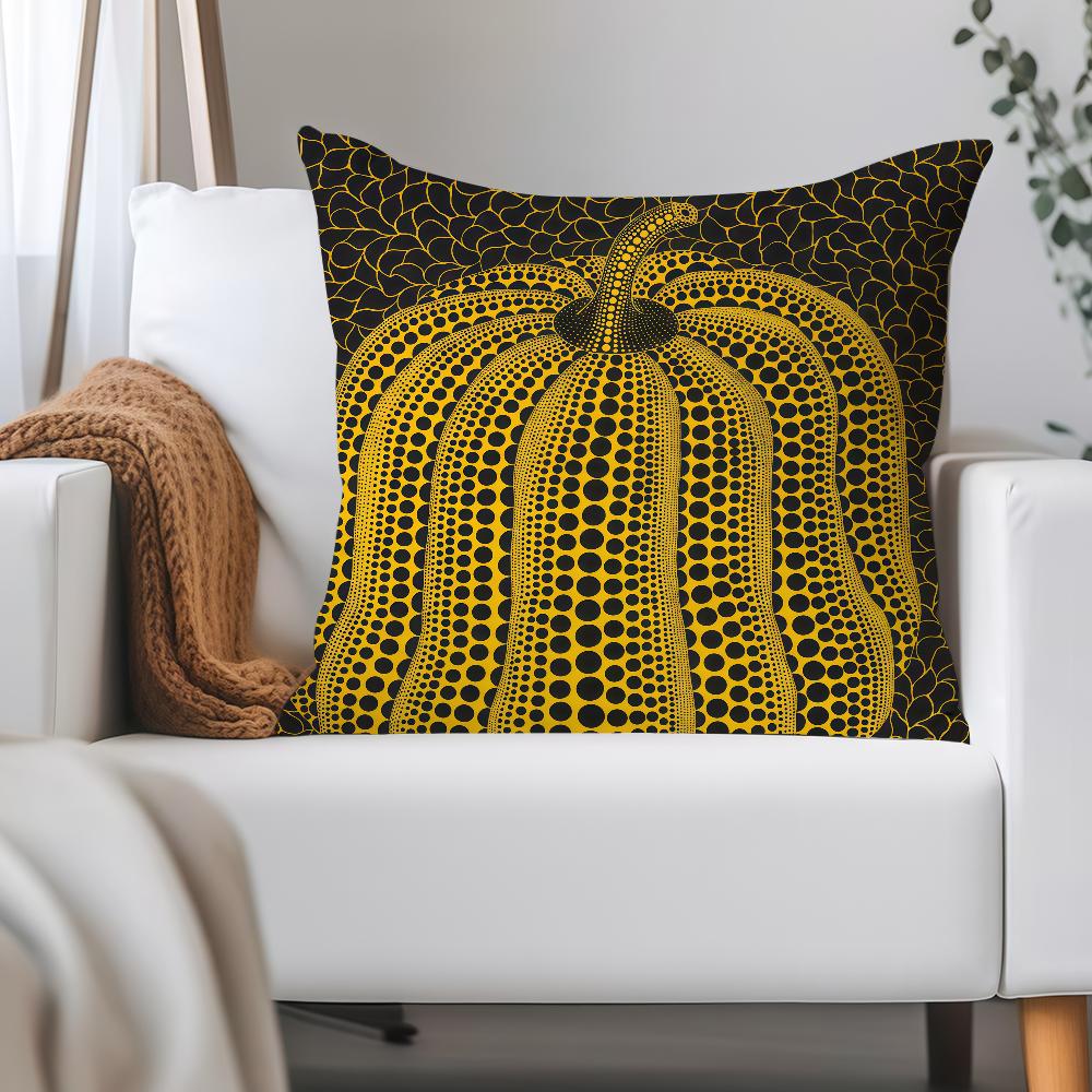Japanese Artist Y-yayoi Kusama Pillow Case Applicable Space For Guest Rooms Interiors Cars Office House Decoration