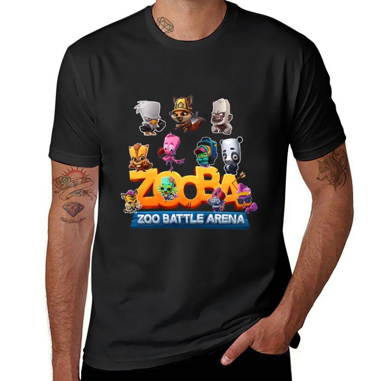 

zooba T-Shirt anime summer clothes for a boy shirts graphic tees T-shirts for men cotton L