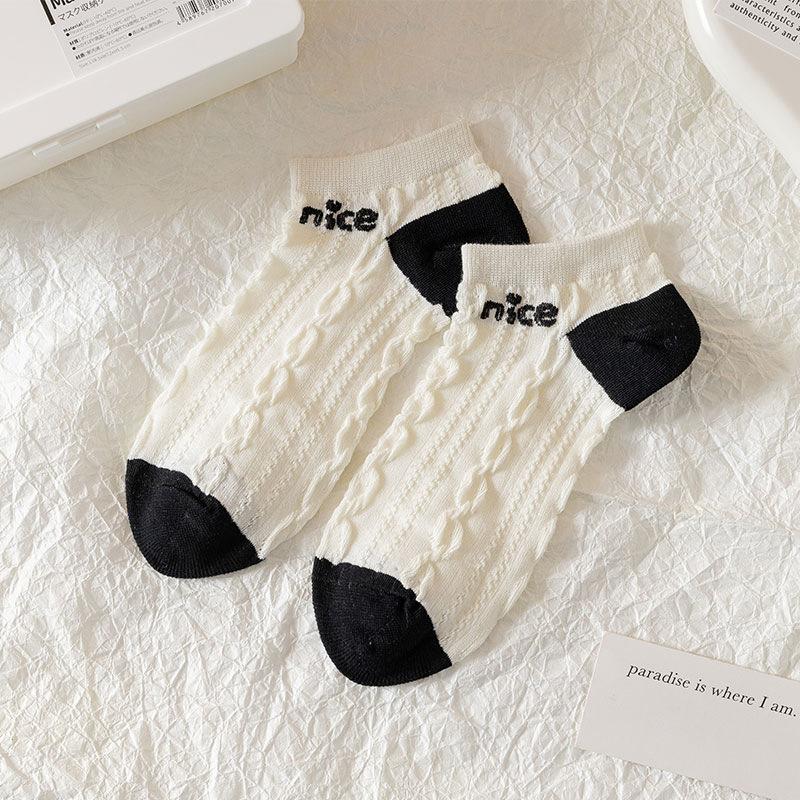 

Women s Short Socks, Breathable White Lace Socks for Autumn and Winter, and Women s Short Boat Socks for Summer 1 pair