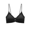 Traceless Liquid Foundation, Thin Shoulder Straps, Front Buckle, Cross Beautiful Back, Sexy Anti-hanging Neck Bra, French Thin Style.