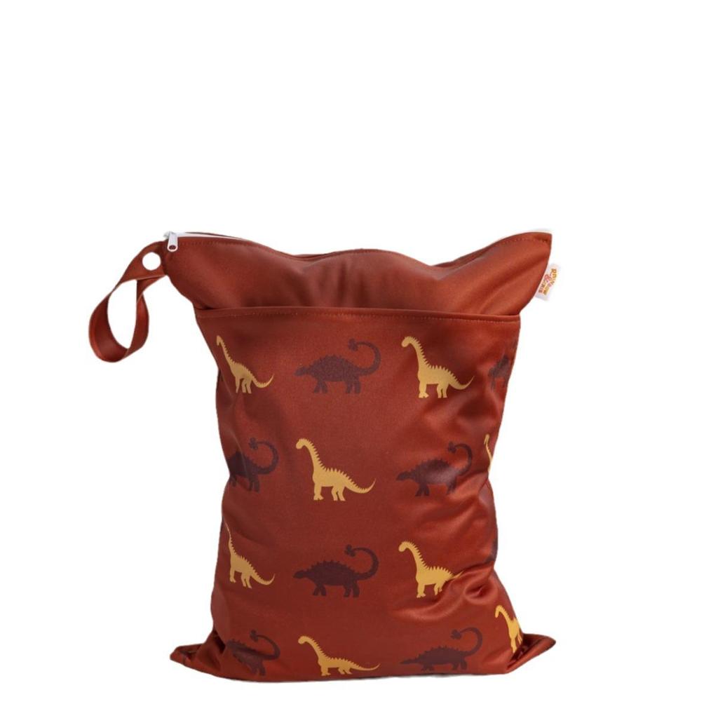 Nordic Dinosaur Baby Room Storage Bag - Waterproof Double Layer Wet/Dry Hanging Bag