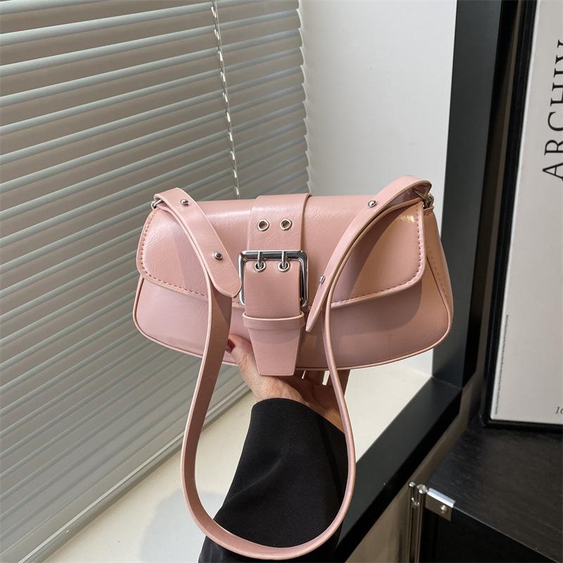 Bag Women's 2025 Summer Texture Fashion Underarm Bag Korean Version Niche Simple Casual Commuter Messenger Bag