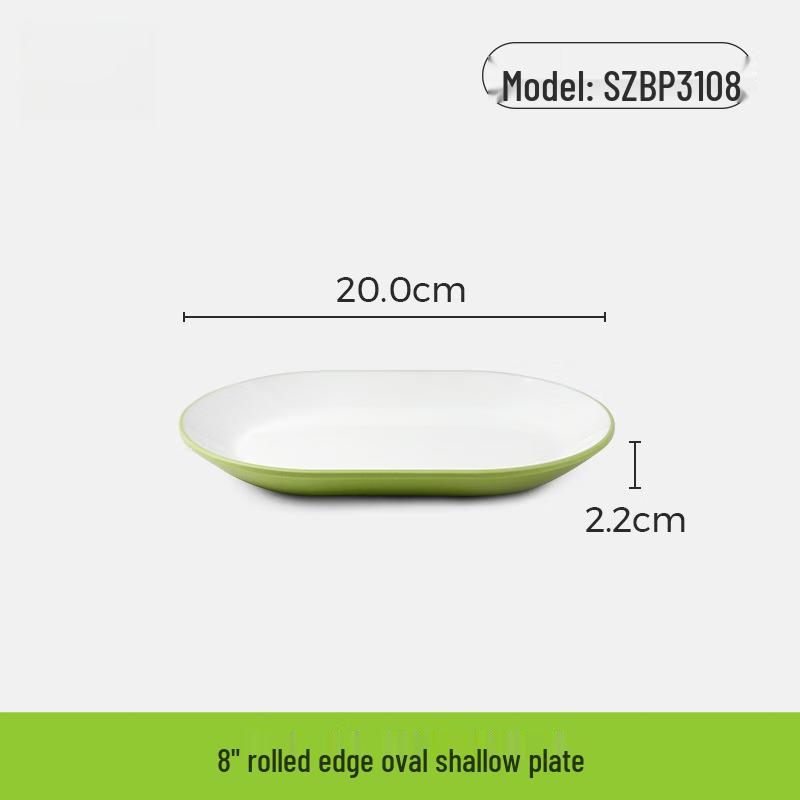 Commercial Durable Melamine Oval Serving Plate