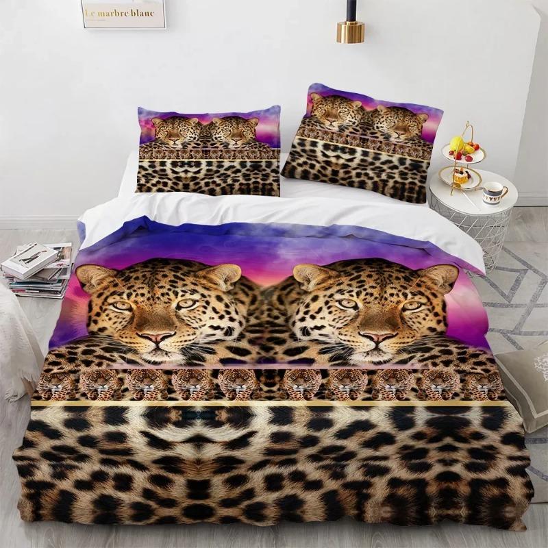 Duvet Cover Set Dropshipping Comforter Bedding Sets Queen Leopard, Snake Skin Luxury High-quality Home Textile Queen -no Sheet