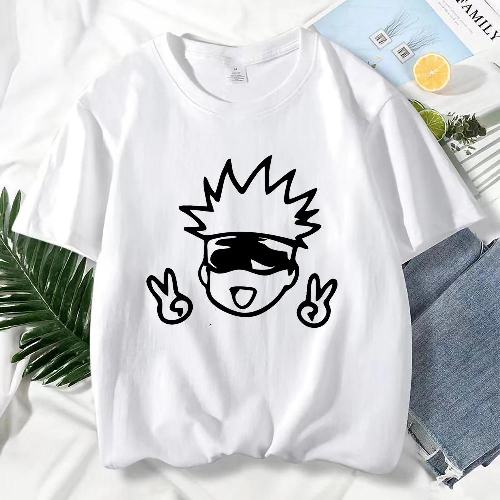 Japanese Anime Jujutsu Kaisen T Shirt for Unisex Gojo Satoru Print Graphic Unisex T Shirts Unisex Harajuku Fashion Casual Short Sleeve Tee