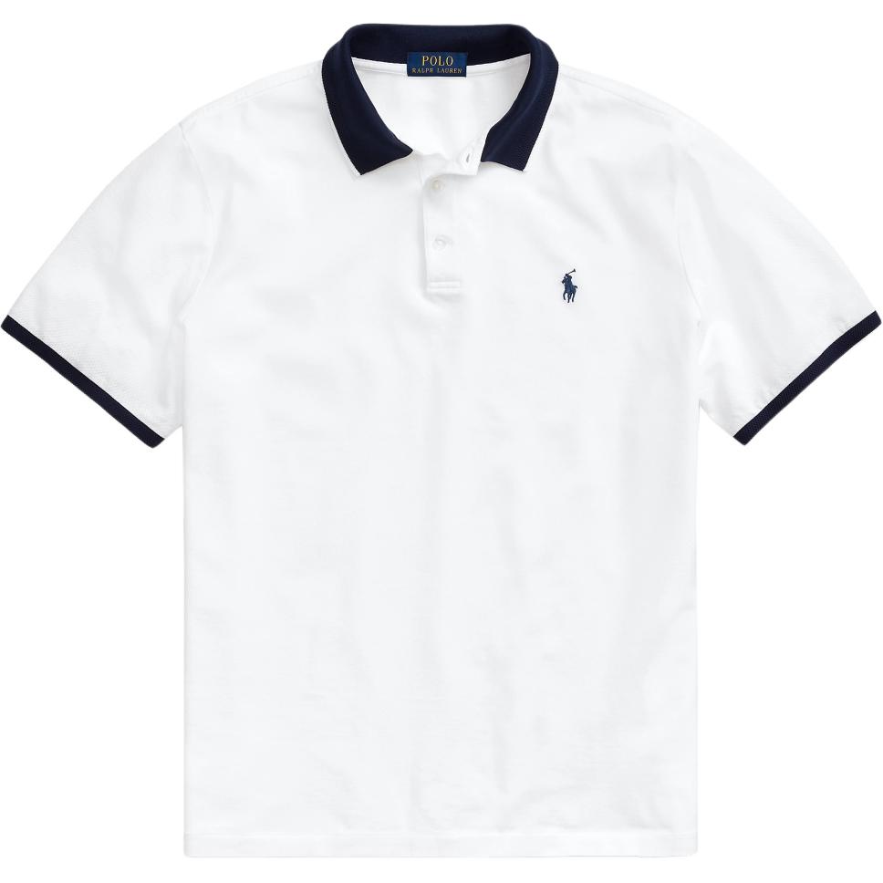 

Мужская рубашка поло с коротким рукавом и контрастным воротником с вышивкой логотипа Polo Ralph Lauren MNPOKNI1N820611-100 XL
