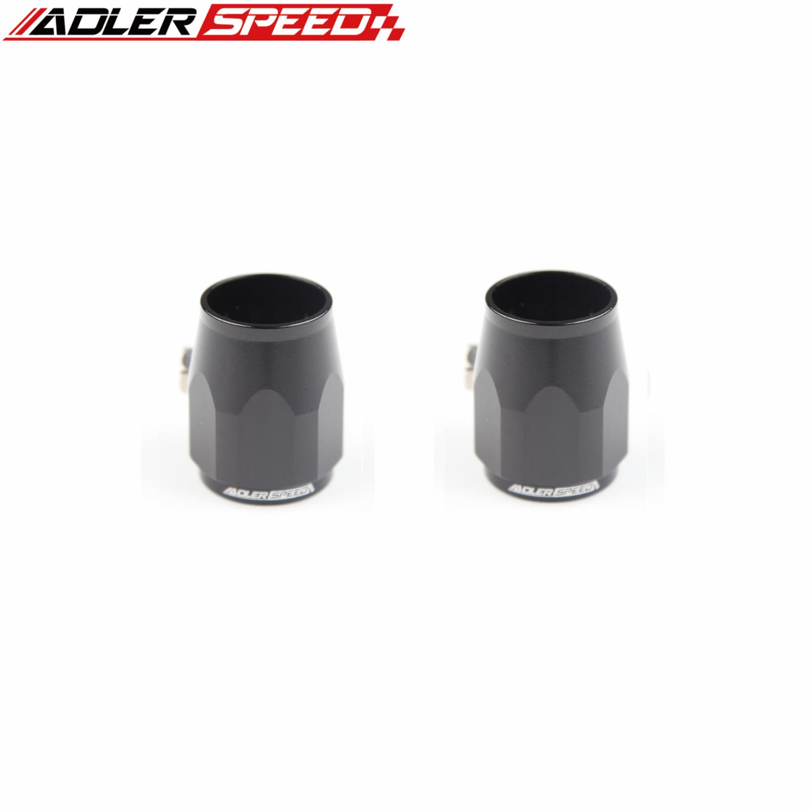 2PCS ALDERSPEED Aluminum HEX Finisher AN4 AN5 AN6 AN7 AN8 AN10 AN12 AN14 AN32 Hose Line Clamp Finisher US SHIP AN7