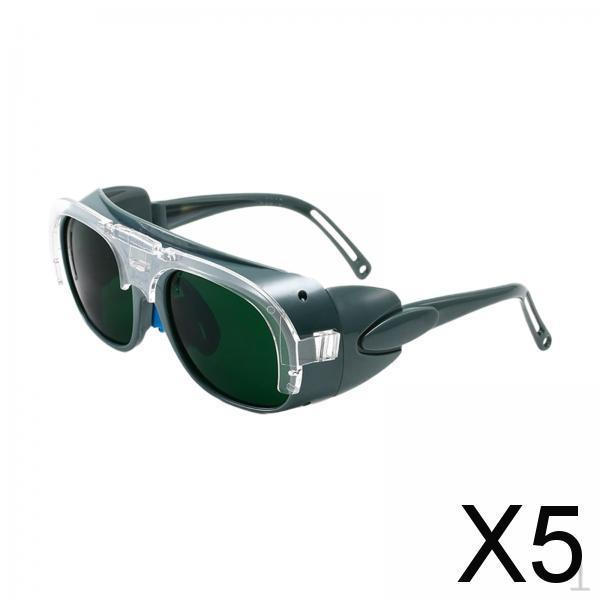 5xWelder Glasses Welder Protective Gear Welding for Torching Soldering Green Lens